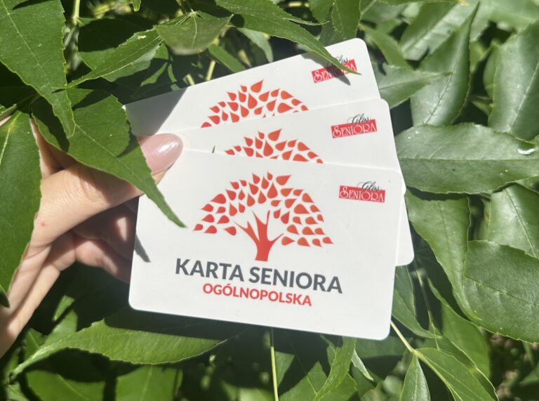 ogolnopolska karta seniora Obrazek dekoracyjny. Kilka kart deniora trzymane w seniora trzymane w dłoni